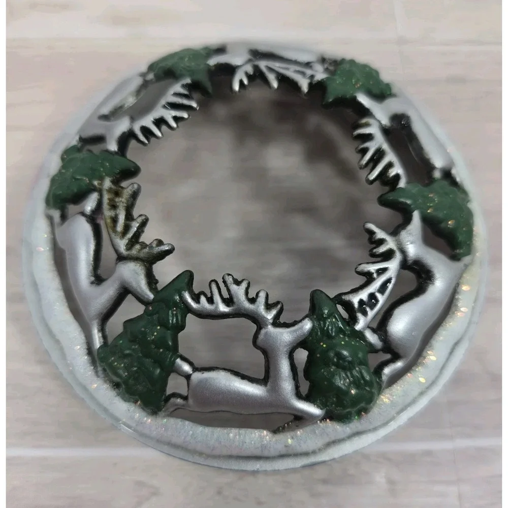 Yankee Candle Illuma Lid Reindeer & Trees Candle Topper